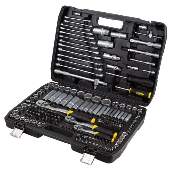 Набір насадок торцевих і біти 1/4" 3/8" 1/2" 216шт CrV SIGMA (6003841)