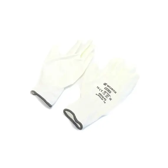 Перчатки защитные White PU, пара, размер 10 (Wurth)