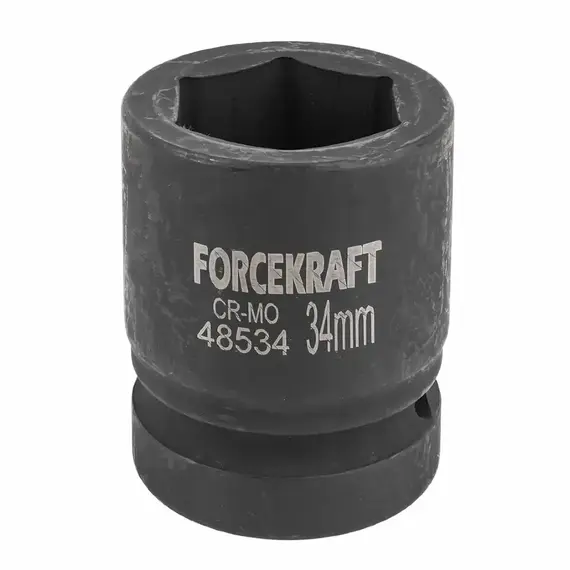 Головка ударная 1" 34 мм (6-гр.) (FORCEKRAFT) 57448