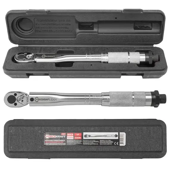 Динамометричний ключ 1/4" (2-24 Нм) (FORCEKRAFT) 52809