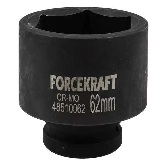 Головка ударная глубокая 1" 62 мм (6-гр.) (FORCEKRAFT) 57898
