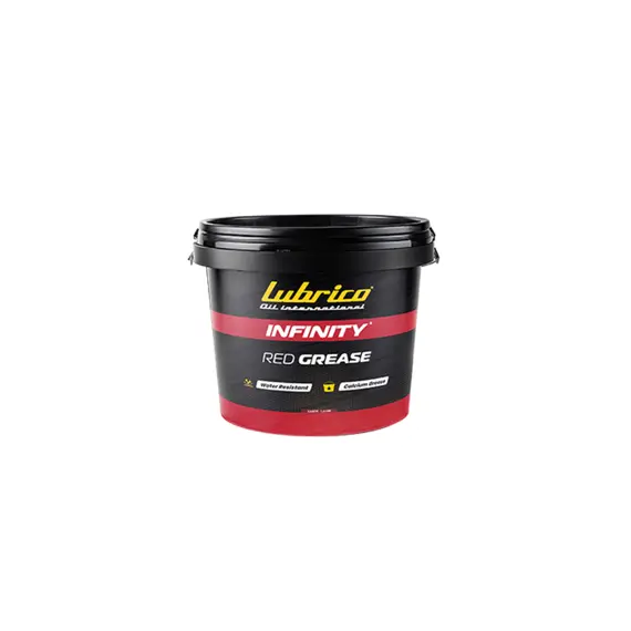Смазка LUBRICO INFINITY RED GREASE NO: 2, 3,6кг(в ящике 4шт.) - кальциевая, красная водостойкая