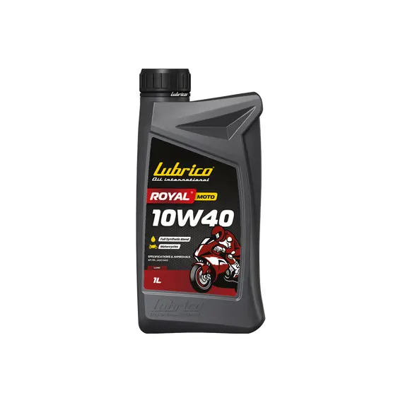 Олива моторна мотоциклетна синтетична LUBRICO ROYAL MOTO 10W40, 1л - API SN, JASO MA2