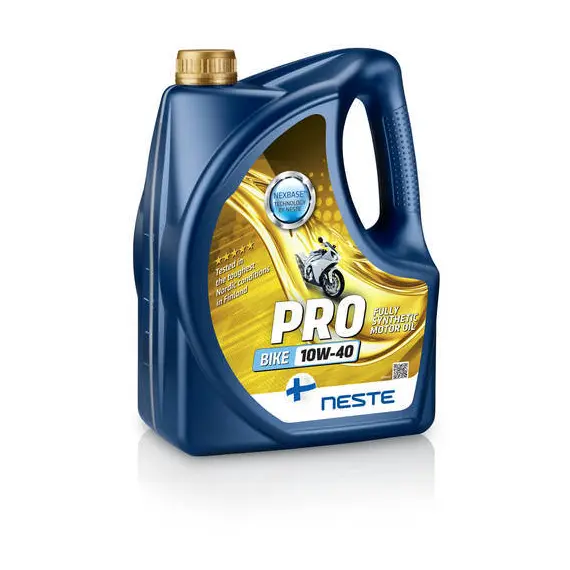 Олива моторна для 4-х так. двиг. мотоциклів NESTE Pro Bike 10W40 4л (API SN, SM, SL; JASO MA-2)