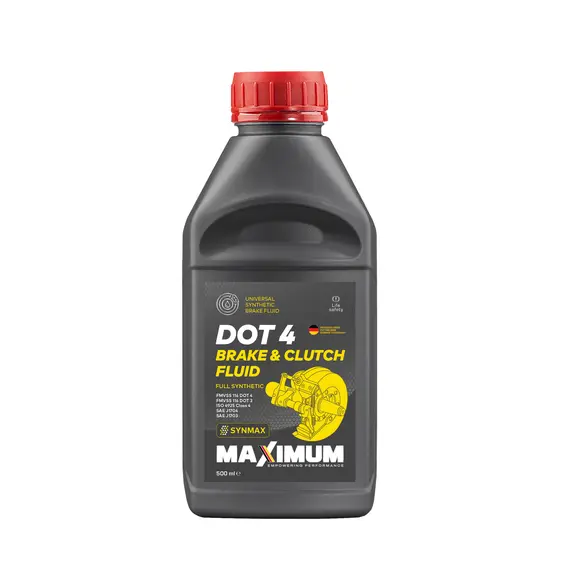 Жидкость тормозная MAXIMUM DOT 4 Braike Fluid 0,5л(DOT 4plus, İSO4925, SAE J1704, J1703, FMVSS116-4)