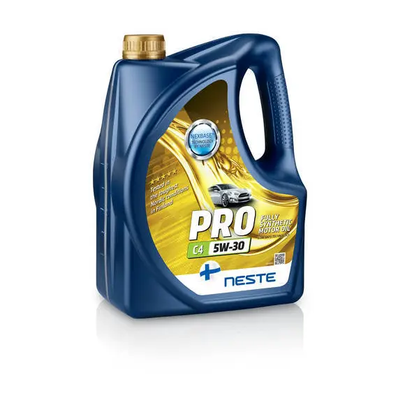 Олива моторна синтетична NESTE Pro С4 5W30 4л (ACEA C4; MB 229.31; MB 226.51; Renault RN0720)
