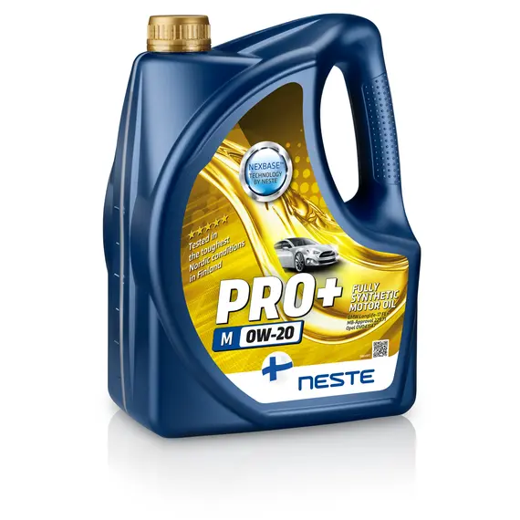 Олива моторна синтетична NESTE Pro+ M 0W20 4л (API SP-RC; ACEA С6,C5; МВ 229.71,72; GF6А,5,4,3)