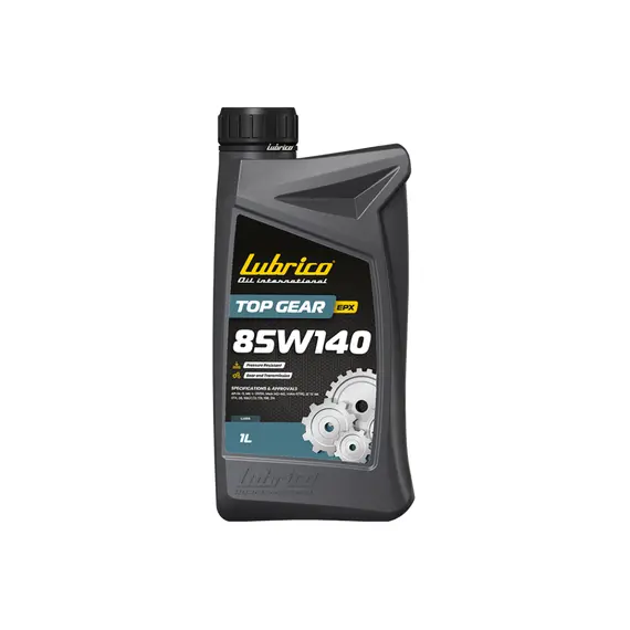 Олива трансмісійна LUBRICO TOP GEAR EPX 85W140, 1л - API GL-5, MIL-L-2105D, MAN 342-M2, Volvo 97310
