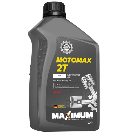 Олива мото. для 2-х тактн. двиг. MAXIMUM MOTOMAX 2T RED 1л