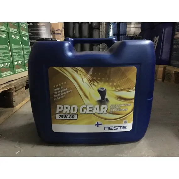 Олива трансмісійна синтетична NESTE Pro Gear 75W80 20л (API GL-4; MAN 341 Type Z4; Volvo 97307), фотография 2