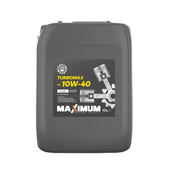 Олива моторна Maximum Turbo-Max 10W40 CI-4/SL 10л (ACEA E7; MB 228.3; MAN M 3275-1; Volvo VDS-3)