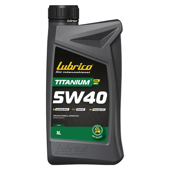 Олива моторна LUBRICO TITANIUM CDX 5W40 DPF, 1л - API SL/CF, ACEA C3