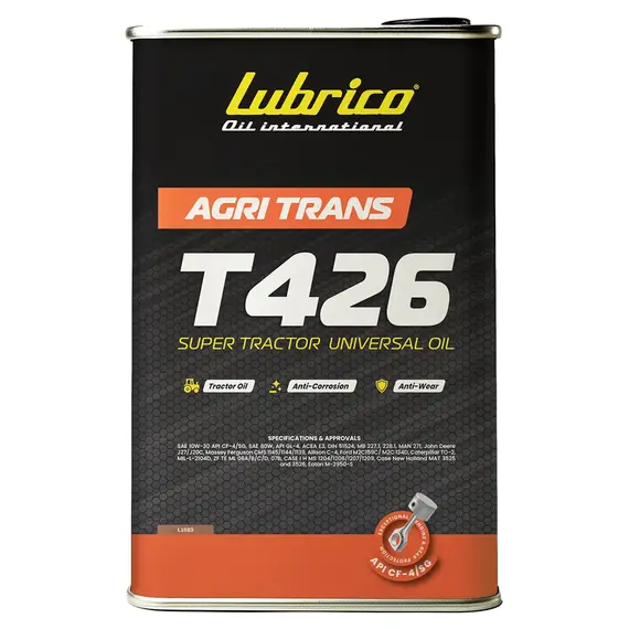 Олива STOU - LUBRICO AGRI TRANS T426, 16л - SAE 10W30 API CF-4/SG, SAE 80W, API GL-4