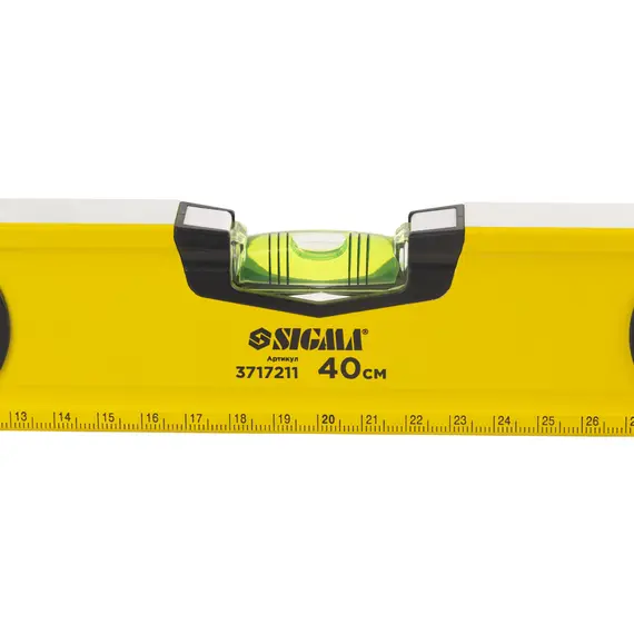 Рівень магнітний 3 капсули + дзеркальне вічко 40см SIGMA (3717211), фотография 3