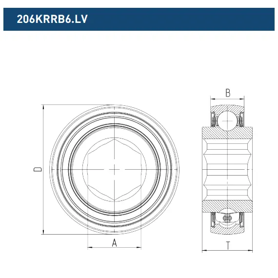 Подшипник BBC-R 206KRRB6.LV