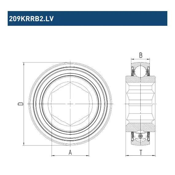 Підшипник BBC-R 209KRRB2.LV