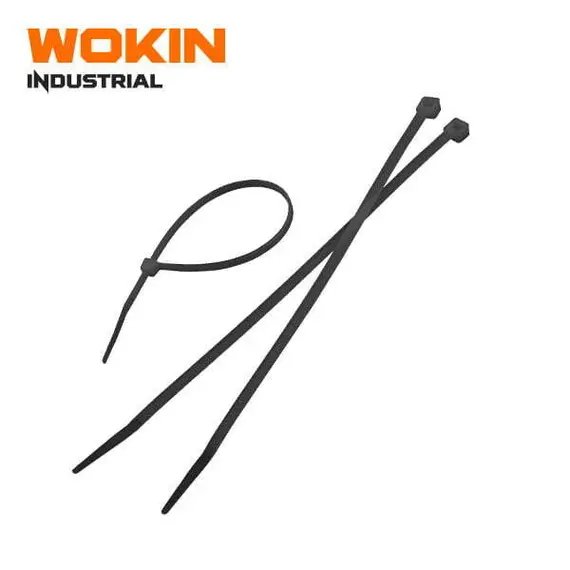 Нейлоновый хомут черного цвета 4,8×400 мм (100 шт.) (WOKIN) WK-651245