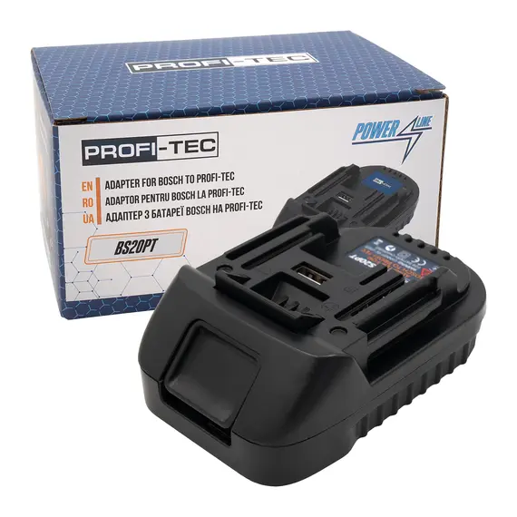Адаптер PROFI-TEC BS20PT, с батареи Bosch на инструмент PROFI-TEC (Makita)
