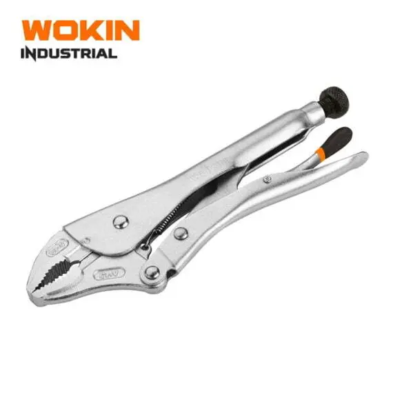 Кліщі зажимні гейферні з овальними губками 10″  (WOKIN) WK-103110