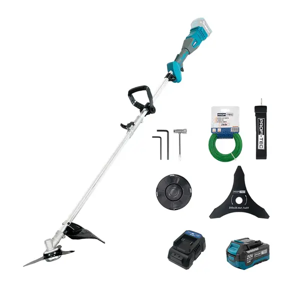 Аккумуляторная коса PROFI-TEC PGT9520 POWERLine (1×PT2040VX (4.0 Ач), зарядное устройство), фотография 2
