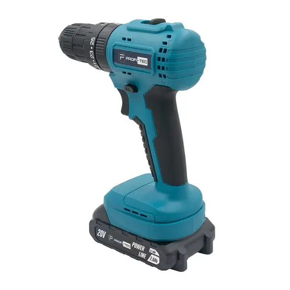 Аккумуляторный шуруповерт PROFI-TEC PCD3520BL POWERLine (2×PT2020MP (2.0 Ач), зарядное устройство), фотография 3