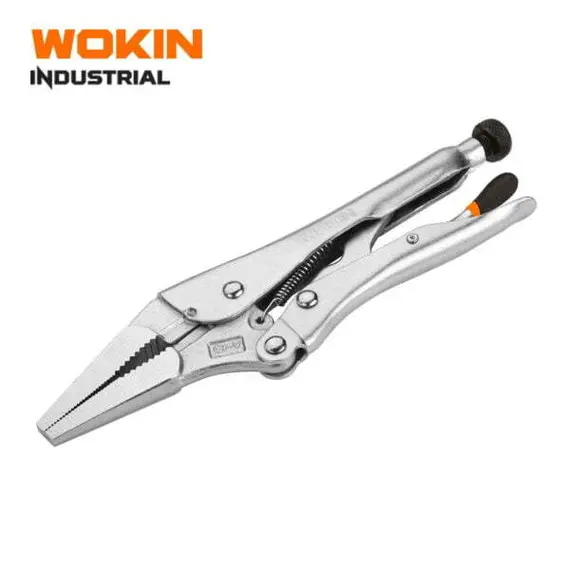Зажимные клещи с прямыми губками, удлиненные, 9″  (WOKIN) WK-103209