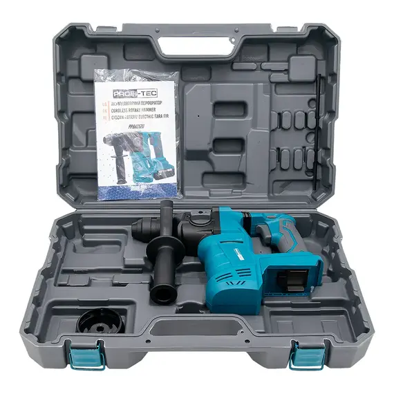 Аккумуляторный перфоратор PROFI-TEC PPBH2520 POWERLine (без аккумулятора и зарядного устройства), фотография 2