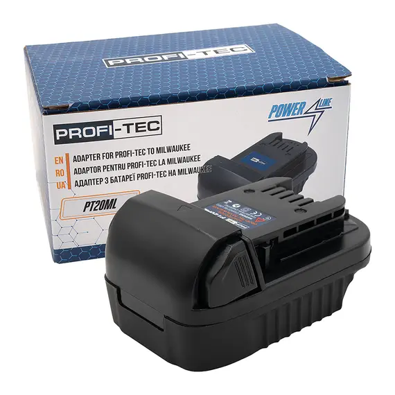 Адаптер PROFI-TEC PT20ML, с батареи PROFI-TEC (Makita) на инструмент Milwaukee