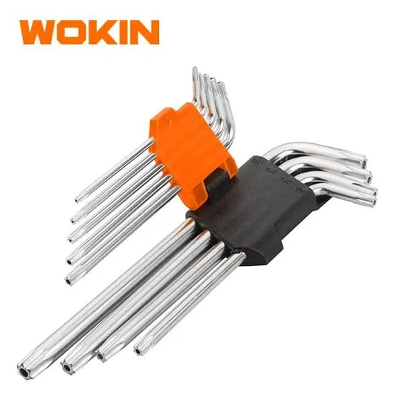 Набор удлиненных Г-образных ключей TORX, 9 шт. (WOKIN) WK-207809