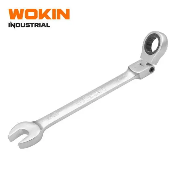 Ключ комбінований з тріскачкою та шарніром 19 мм  (WOKIN) WK-151619