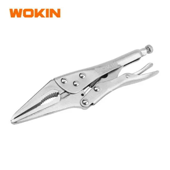 Зажимные клещи с прямыми губками, удлиненные, 9″  (WOKIN) WK-103509