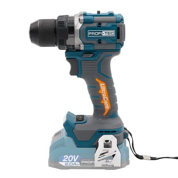 Аккумуляторная дрель-шуруповерт PROFI-TEC PPCD7020 UltraCore (2×PT2020VX (2.0 Ач), зарядное устройство), фотография 3