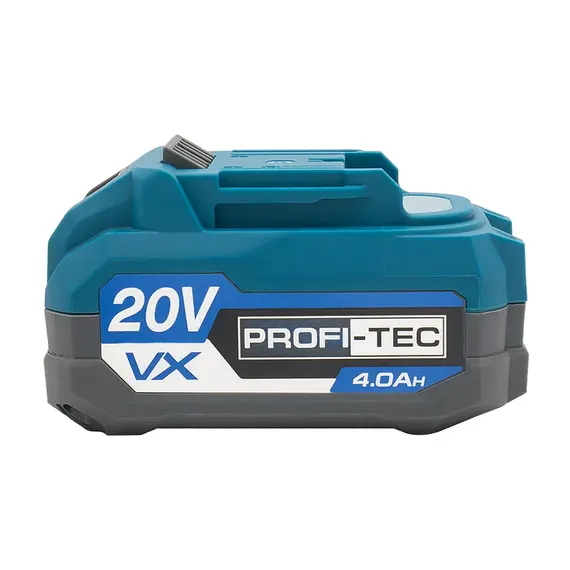 Аккумуляторная батарея PROFI-TEC PT2040VX NEW (20 В / 4.0 Ач, высокотоковая, с индикатором), фотография 2
