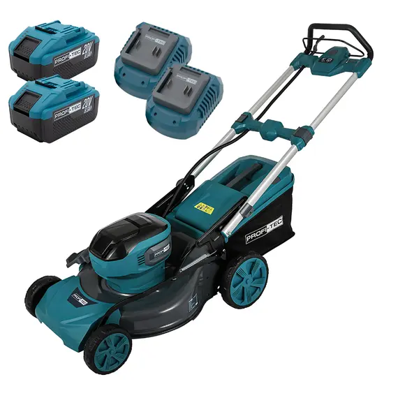Аккумуляторная газонокосилка PROFI-TEC EasyMow 51 Pro (2×PT2080EP (8.0 Ач), зарядное устройство)