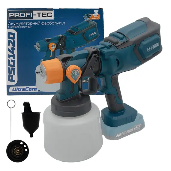 Аккумуляторный краситель PROFI-TEC PSG1420 (без аккумулятора и зарядного устройства), фотография 2