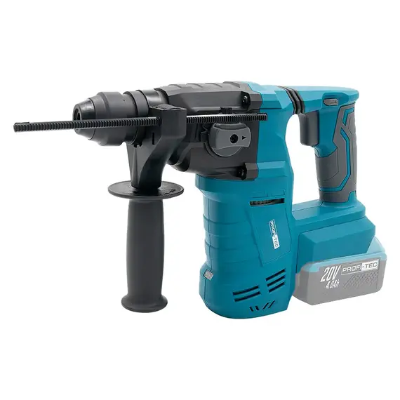 Аккумуляторный перфоратор PROFI-TEC PPBH2520 POWERLine (2×PT2040VX (4.0 Ач), зарядное устройство), фотография 3