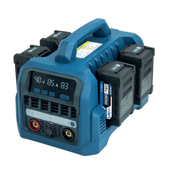 Акумуляторний зварювальний апарат PCWM12080VX Max (4×PT2080VXmax (8.0 Aг), зарядний пристрій 2х QBCD20/4 quick