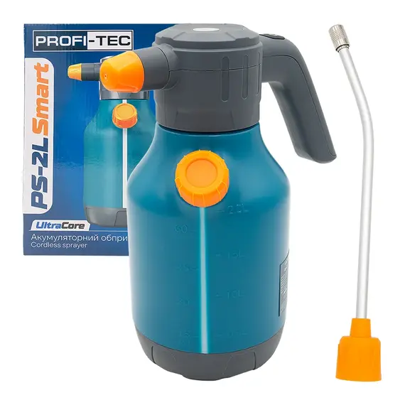 Аккумуляторный опрыскиватель PROFI-TEC PS-2L Smart (3.7 В / 2000 мА·ч, зарядное устройство), фотография 2