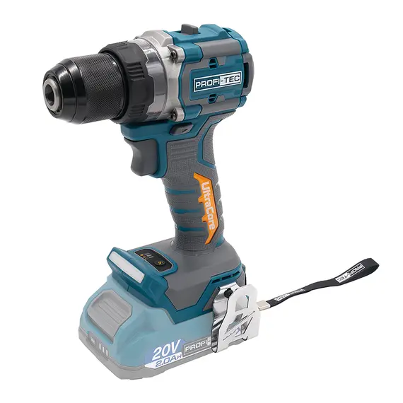 Аккумуляторная дрель-шуруповерт PROFI-TEC PPCD7020 UltraCore (2×PT2020VX (2.0 Ач), зарядное устройство), фотография 2