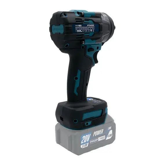 Аккумуляторный гайковерт PROFI-TEC PTW502 POWERLine (без аккумулятора и зарядного устройства,кейс), фотография 3