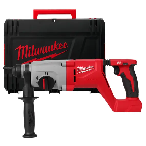 Перфоратор акумуляторний безщітковий SDS-PLUS MILWAUKEE, M18 BLHACD26-0X, 2,6 Дж (каркас, HD кейс)