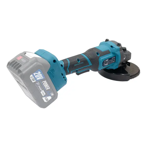 Аккумуляторная угловая шлифовальная машина PROFI-TEC PGA202 POWERLine (1×PT2040MP (4.0 Ач), зарядное устройство), фотография 3