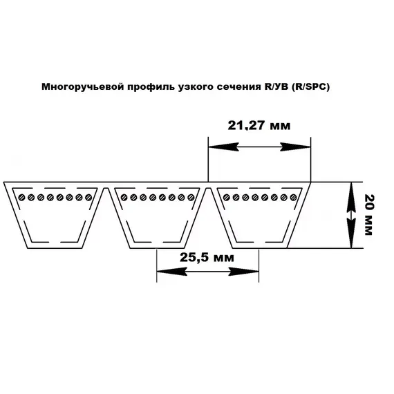 Ремінь 2УВ-2240 ПРЕМІУМ