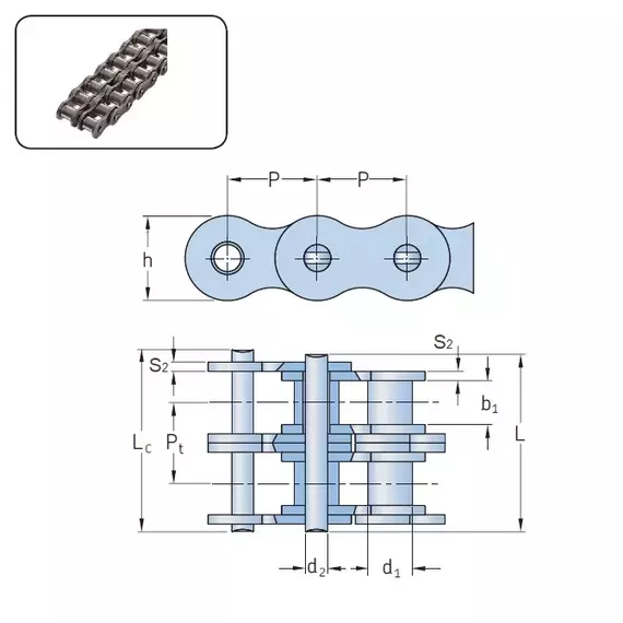 Ланцюг PHC 35-2X5MTR