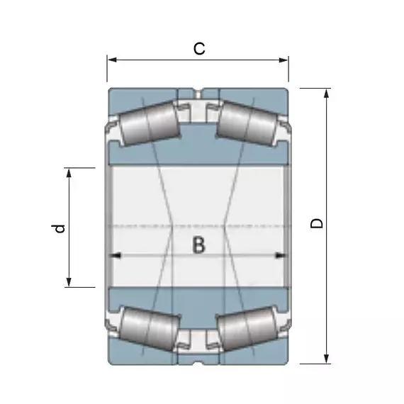Підшипник HM261049DW/HM261010 (HM261049DW-902B7) Timken