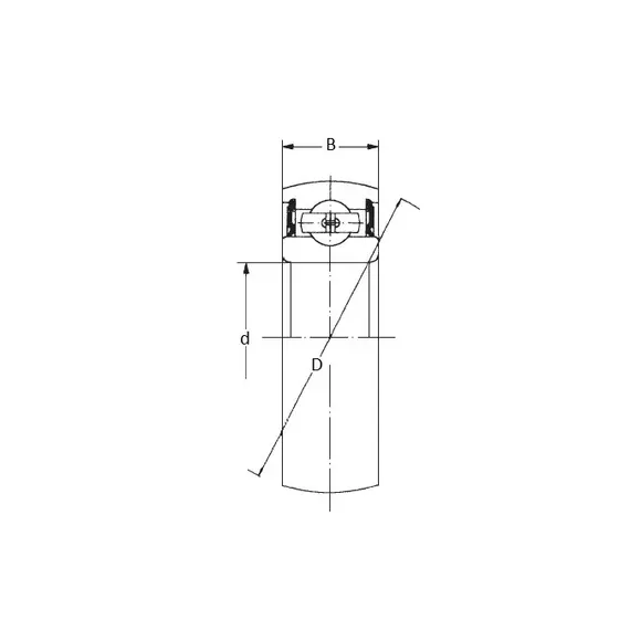 Підшипник CS 203 2RS NTE