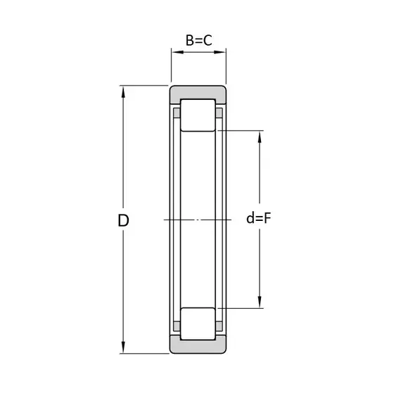 Підшипник RNU 204 EV KINEX