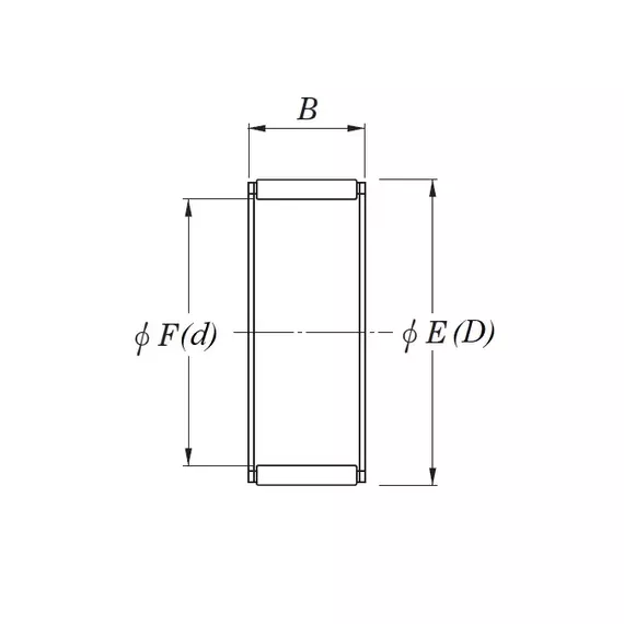 Підшипник K 45x55x20 H JTEKT (Koyo)