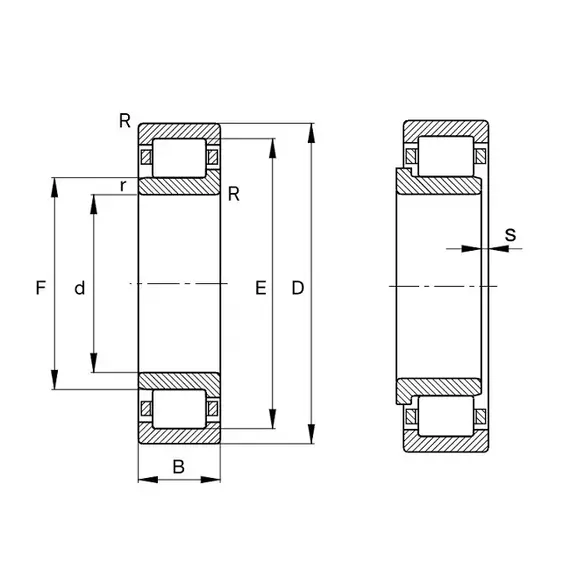 Подшипник NJ 221 E-XL-M1 FAG
