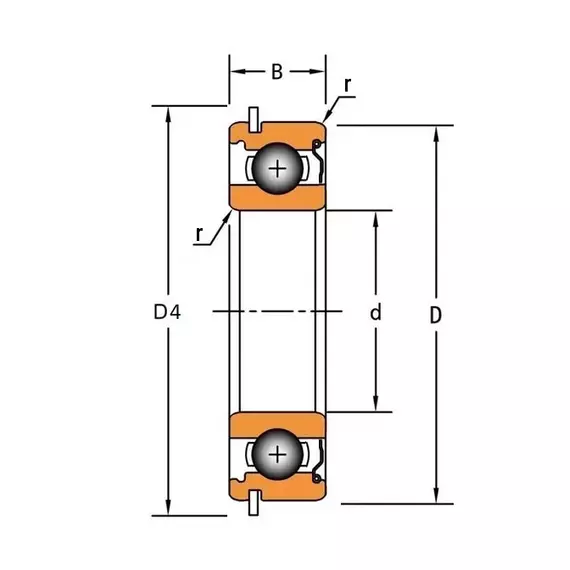 Підшипник 6211 ZNR Timken